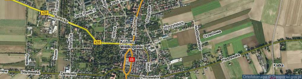 Zdjęcie satelitarne Floriańska ul.